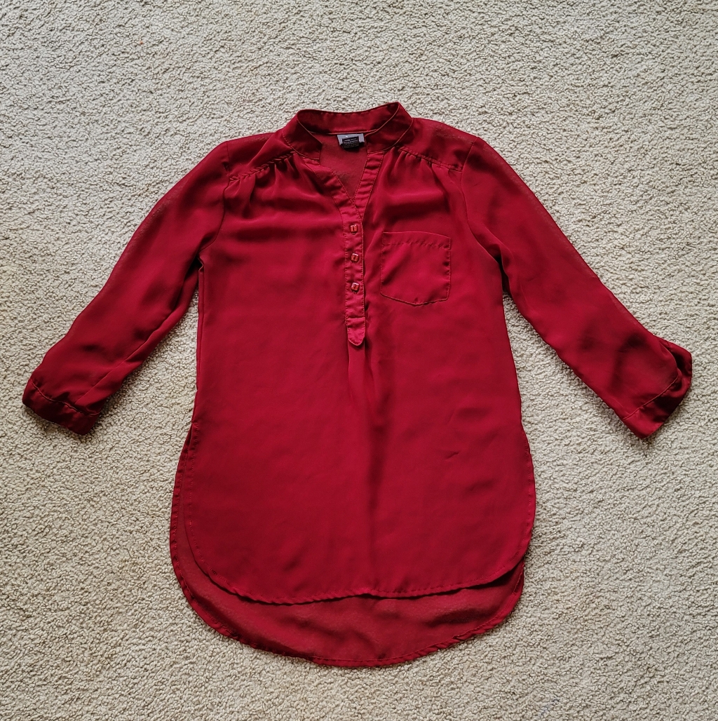 Half Buttoned Blouse Small